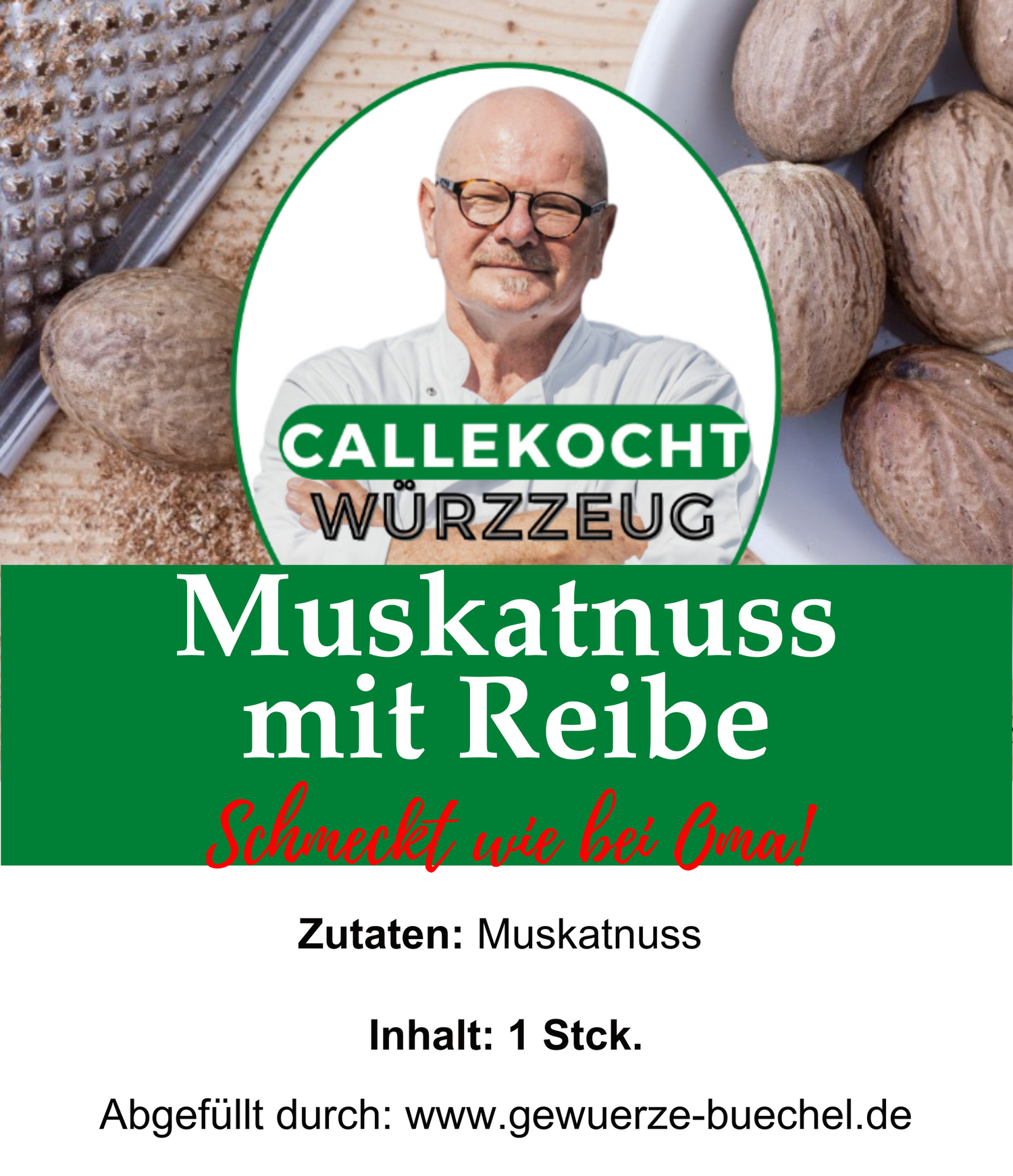 Muskatnuss mit Reibe von "CALLEkocht"